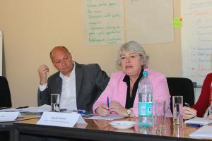 Dr Dix (KAS) and Sibylle Pfeiffer (Member of the German Bundestag) at ther KAS-GPPi Workshop 14.-15. August, 2014