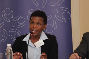 Phephelaphi Dube (Lawyer) at the FW de Klerk Foundation Conference on the Future of Property Rights in South Africa.